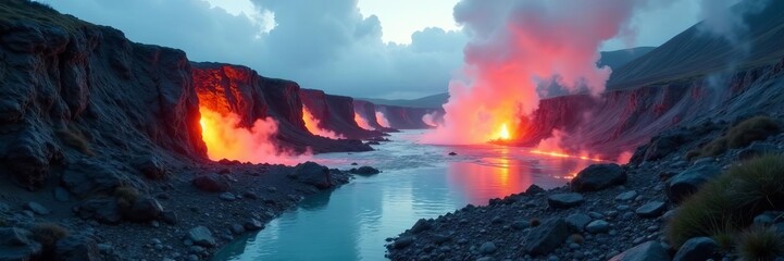 Geothermal vents power automated recycling system , heat, process