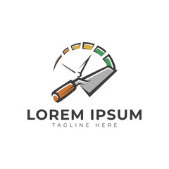 Plastering Timeline Logo Vector Icon Illustration