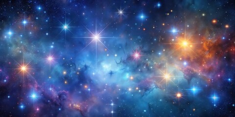 Cosmic Nebula Backdrop with Twinkling Stars , nebula, universe,  nebula, universe