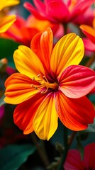 Fototapeta premium High-Resolution Vibrant Flower Wallpaper with Soft Petals and Elegant Bloom for Stunning Mobile Screen Background