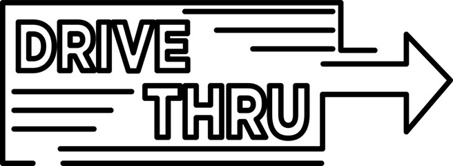 Drive Thru Line STyle Banner