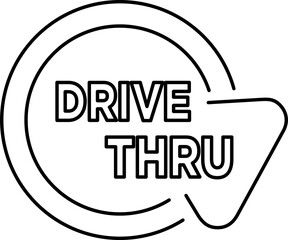 Drive Thru Line STyle Banner