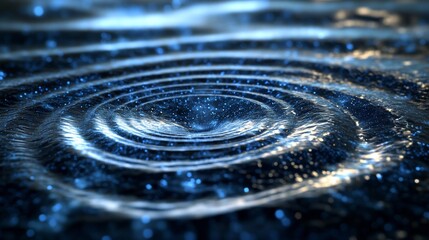 Cosmic stars in the ripples of water waves