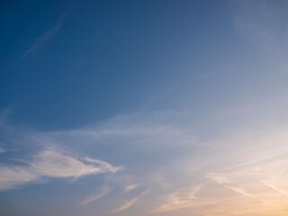 冬の夕暮れの空と雲36