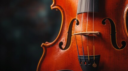Fototapeta premium The Beauty of Elegant Violin