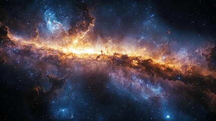 Obraz premium Cosmic Nebula in Deep Space