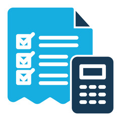 Budget Icon with Trendy Duo Tone Style