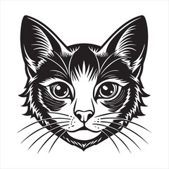 cat silhouette vector style