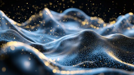 The rhythm of golden light particles