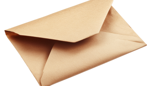 Open brown envelope