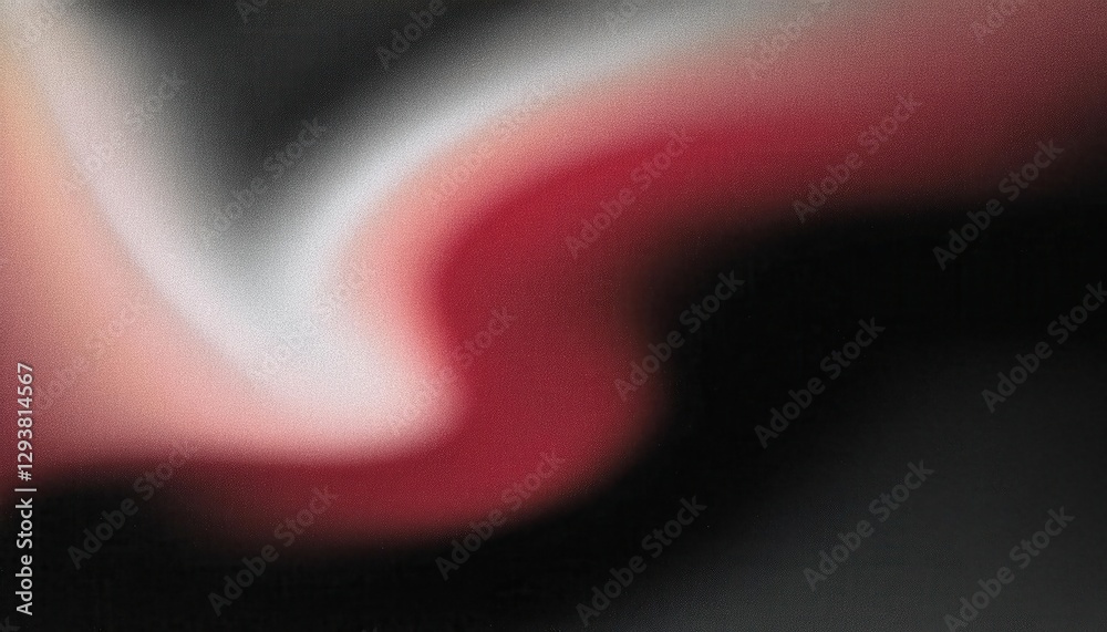 Fototapete abstract red and black gradient wave pattern with soft lighting, smooth flowing texture, ideal for modern graphic design