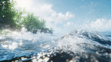 The surging and vitality of waves