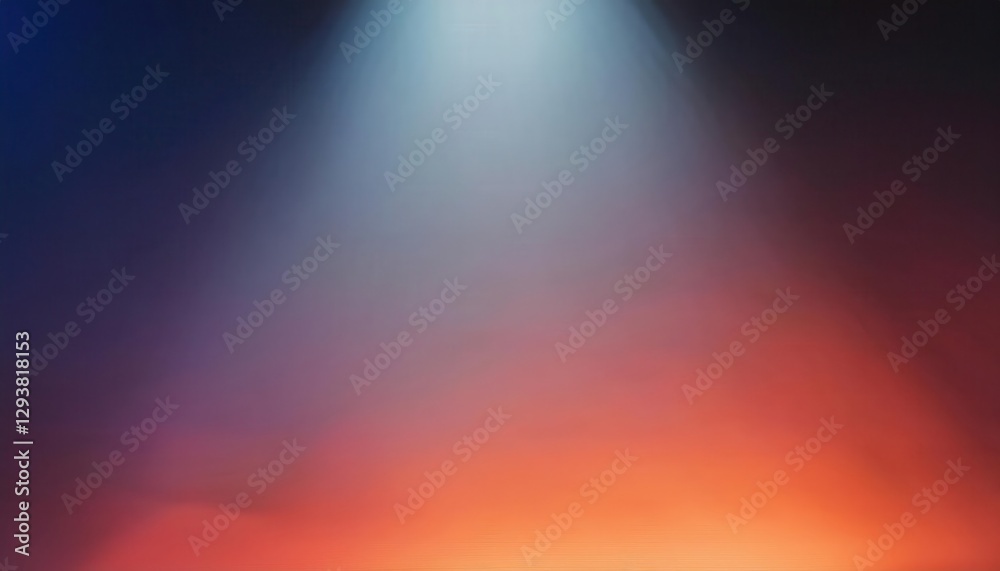 Poster subtle gradient light transition in dark space with soft red and blue hues, perfect for minimalist design and background