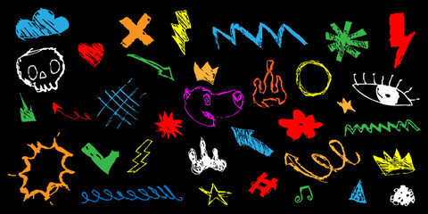 Hand-drawn Doodle Elements Set