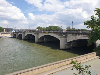 Fototapeta premium bridge over the river seine