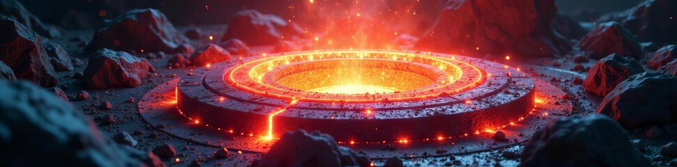 Massive reactor core, glowing energy conduits processing temporal debris ,  core,  energy