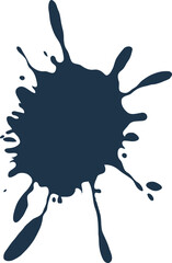 Minimalist illustration of an uneven paint stain on the wall