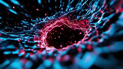 Energy wave visual effects, sci-fi inspired glow, pulsing and radiating energy fields, modern and futuristic ambiance