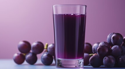 The sweet moments of a glass of grapes