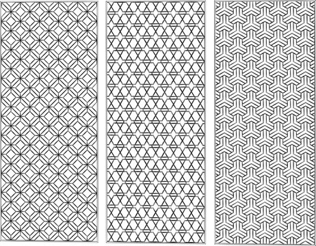 sketch vector silhouette illustration background pattern cnc partition modern classic ethnic traditional