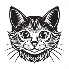 cute cat head