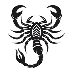 scorpion tattoo vector illustration