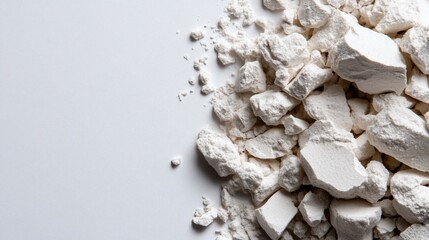 White Clay Powder Texture: A Detailed Close-Up
