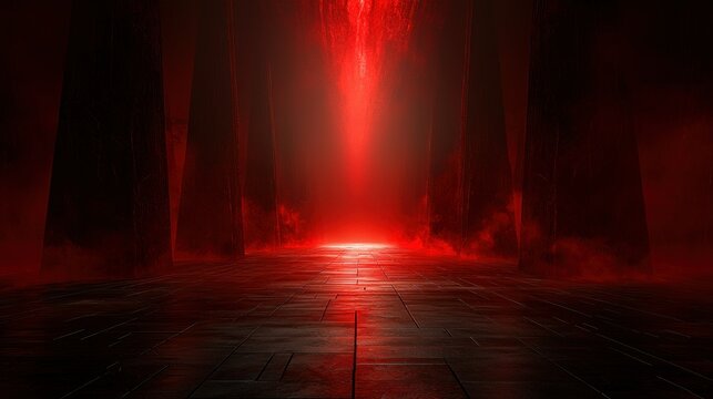 Red Foggy Corridor