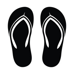 flip flops on white background