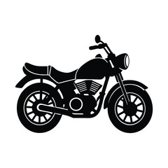 Obraz premium motorcycle isolated silhouette vector on white background