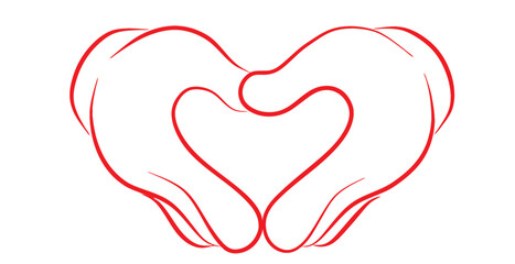 Hand making different gesture