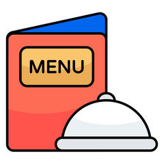 An icon design of menu book