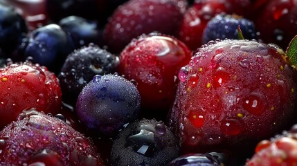 Crystal clear berry feast