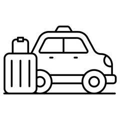 A trendy design icon of car