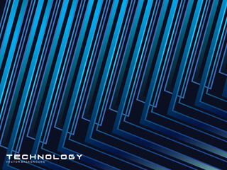 Premium background design with diagonal dark blue stripes pattern. Vector horizontal template for digital luxury business banner, tech, invitation, luxury voucher, prestigious gift certificate, etc.