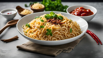 Delicious Plate of Noodles
