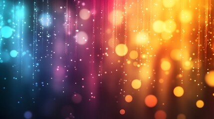 Obraz premium A radiant holographic abstract backdrop with light refractions and a pearlescent glow, showcasing a mix of vibrant and muted colors blending seamlessly 