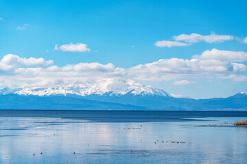 The scenic views of Lake Beyşehir, the largest freshwater lake in Turkey. Its natural beauty and historical heritage make it a very special haven for wildlife.