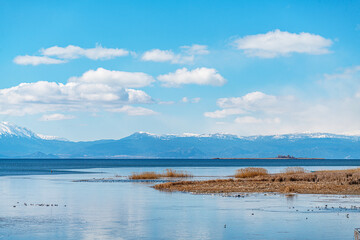 The scenic views of Lake Beyşehir, the largest freshwater lake in Turkey. Its natural beauty and historical heritage make it a very special haven for wildlife.