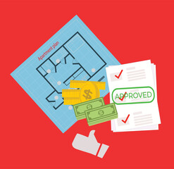 Approved loan application for apartment 