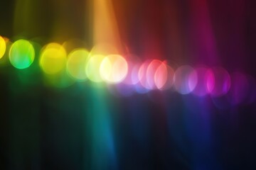 Ethereal Rainbow Lens Flare on Black: Abstract Background for Digital Art, Website Design, and Tech Projects. Perfect for vibrant, modern visuals, adding a touch of magic and energy to your creative  
