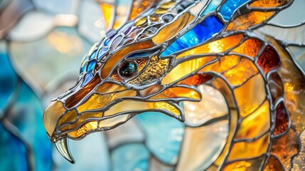 The Artistic Beauty of the Glass Dragon Head