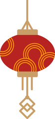 Chinese new year lantern vector illustration