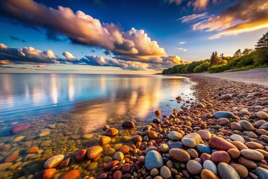 Estonian Kassari Island Pebble Beach - Long Exposure Seascape Photography