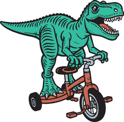 Crocodile Alligator T-Rex Vector Illustration