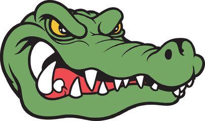 Crocodile Alligator T-Rex Vector Illustration