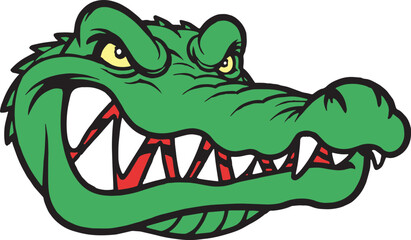 Crocodile Alligator T-Rex Vector Illustration