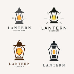 Lantern Lamp Design Vector Template