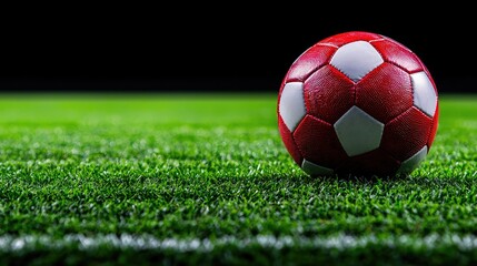 Fototapeta premium Exciting soccer game action stadium field sports photography outdoor environment low angle team spirit