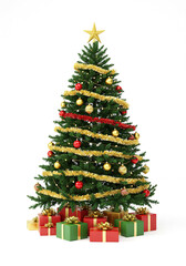 Fototapeta premium christmas tree with presents